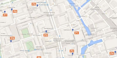 Карта Роттердама паркувальних зон 