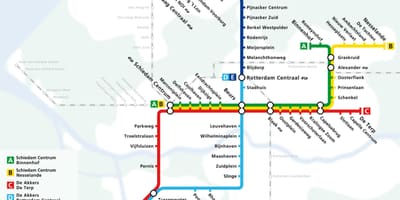 Гаага карта метро